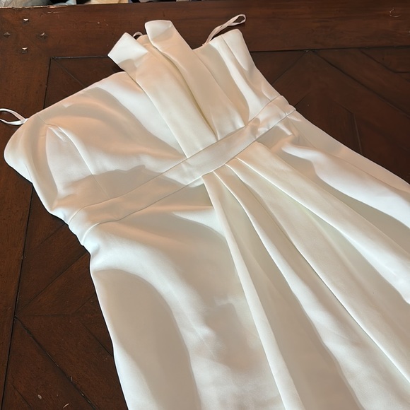 NEW Eliza J Strapless Scuba Crepe Cocktail Dress in Ivory - size 10 - Picture 8 of 10